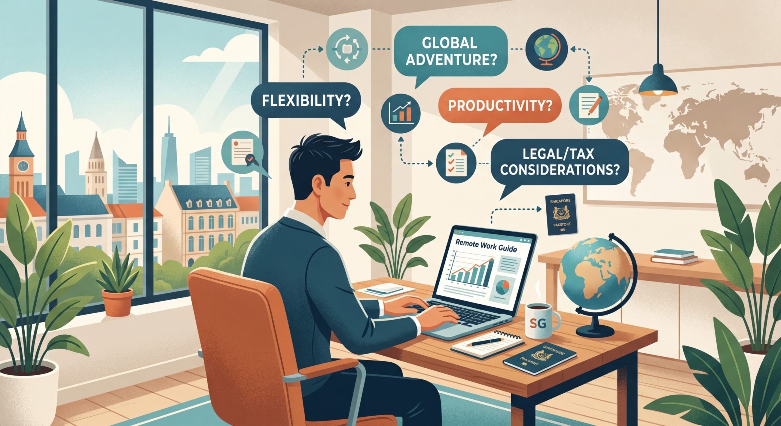 Is Working Remotely Abroad Right for You? A Guide for Singapore Professionals - Illustration 1