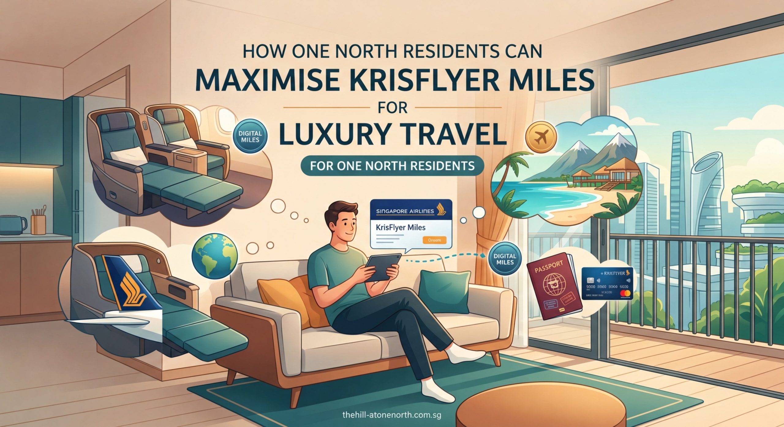 How One North Residents Can Maximise KrisFlyer Miles for Luxury Travel - Illustration 2